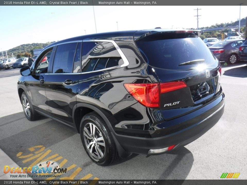 2018 Honda Pilot EX-L AWD Crystal Black Pearl / Black Photo #8