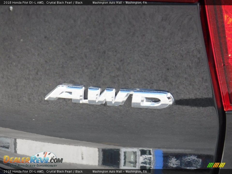 2018 Honda Pilot EX-L AWD Crystal Black Pearl / Black Photo #10