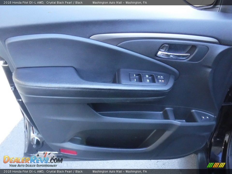 2018 Honda Pilot EX-L AWD Crystal Black Pearl / Black Photo #12