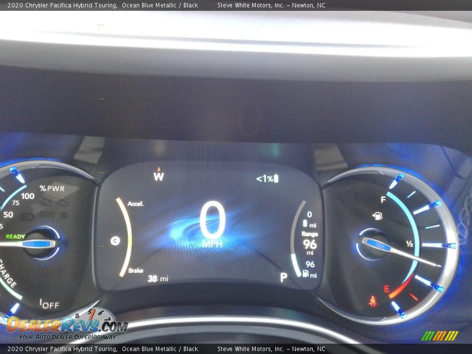 2020 Chrysler Pacifica Hybrid Touring Ocean Blue Metallic / Black Photo #22