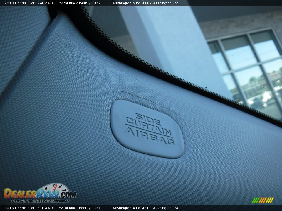 2018 Honda Pilot EX-L AWD Crystal Black Pearl / Black Photo #22