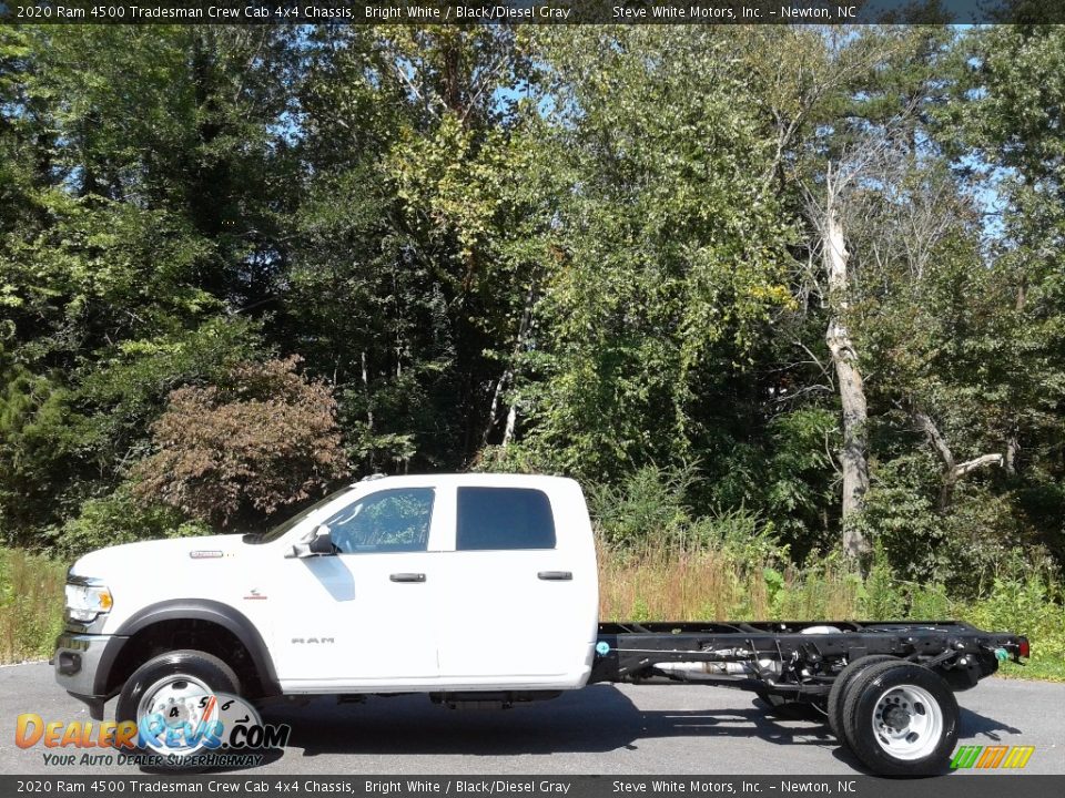 2020 Ram 4500 Tradesman Crew Cab 4x4 Chassis Bright White / Black/Diesel Gray Photo #1