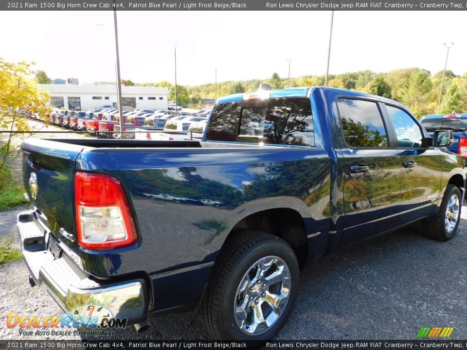 2021 Ram 1500 Big Horn Crew Cab 4x4 Patriot Blue Pearl / Light Frost Beige/Black Photo #5