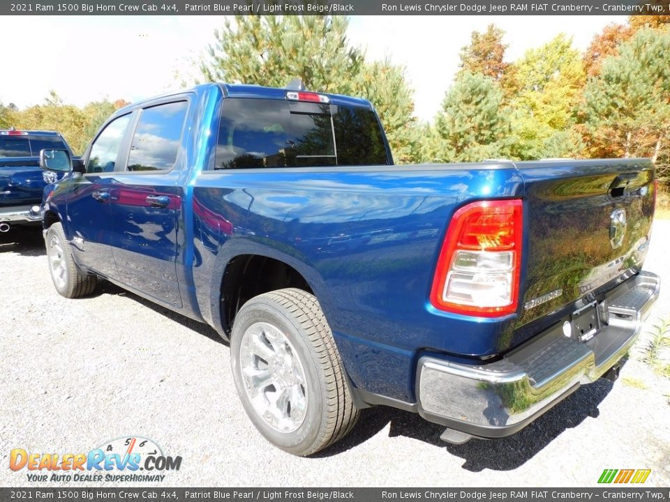 2021 Ram 1500 Big Horn Crew Cab 4x4 Patriot Blue Pearl / Light Frost Beige/Black Photo #8