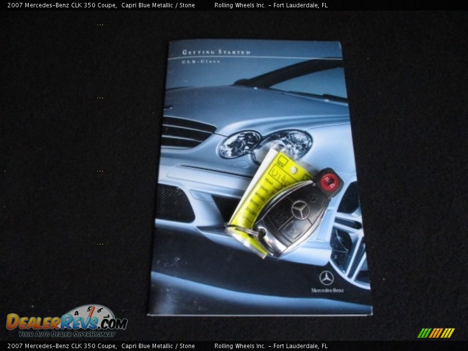 2007 Mercedes-Benz CLK 350 Coupe Capri Blue Metallic / Stone Photo #10