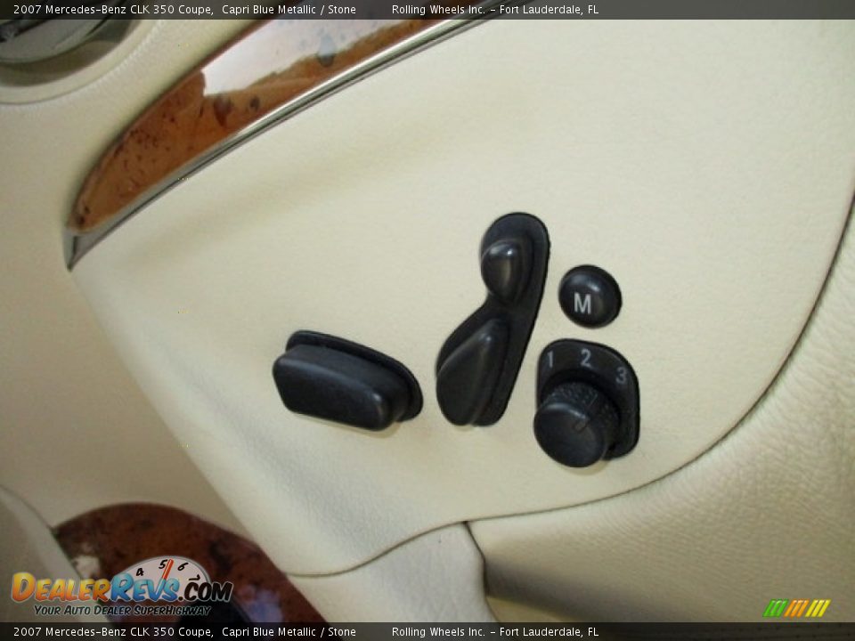 2007 Mercedes-Benz CLK 350 Coupe Capri Blue Metallic / Stone Photo #13