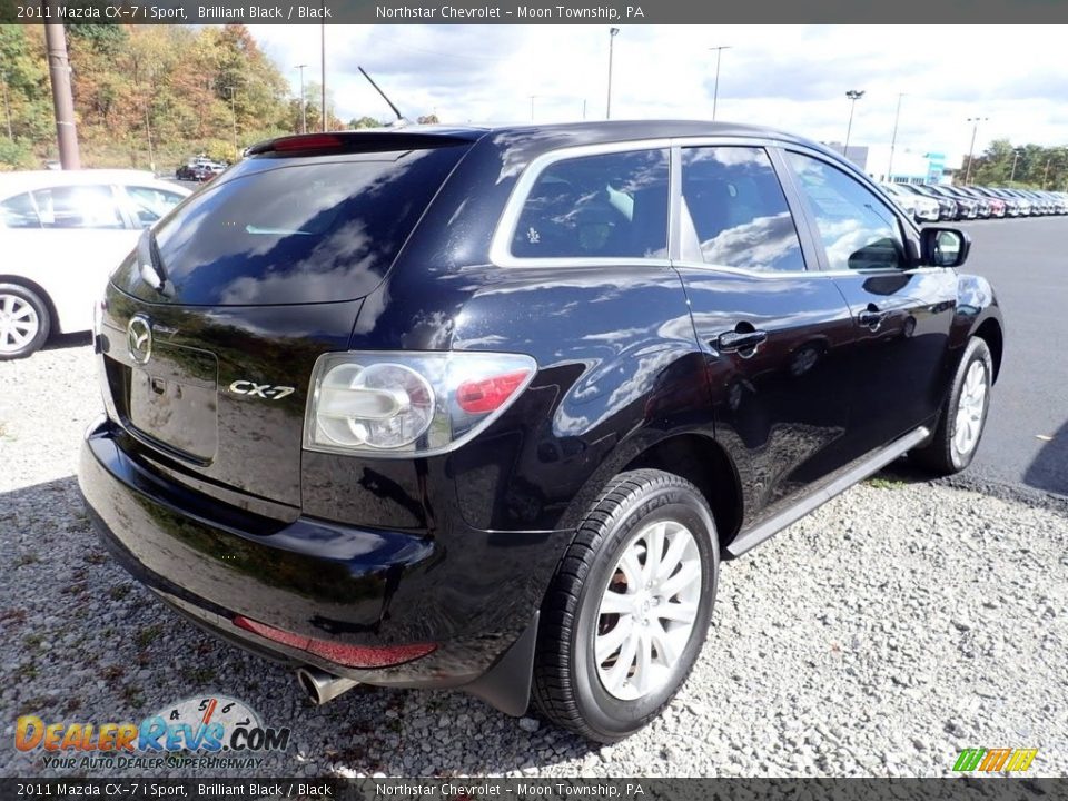 2011 Mazda CX-7 i Sport Brilliant Black / Black Photo #4