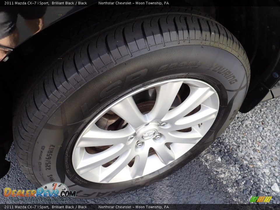 2011 Mazda CX-7 i Sport Brilliant Black / Black Photo #7