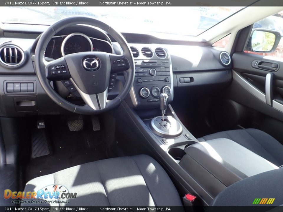 2011 Mazda CX-7 i Sport Brilliant Black / Black Photo #10