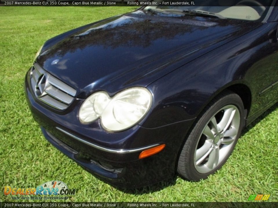 2007 Mercedes-Benz CLK 350 Coupe Capri Blue Metallic / Stone Photo #25