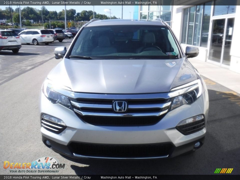 2018 Honda Pilot Touring AWD Lunar Silver Metallic / Gray Photo #5