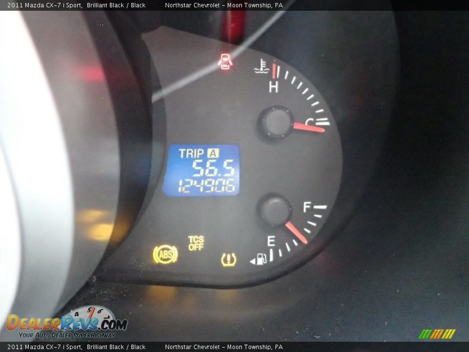 2011 Mazda CX-7 i Sport Brilliant Black / Black Photo #15