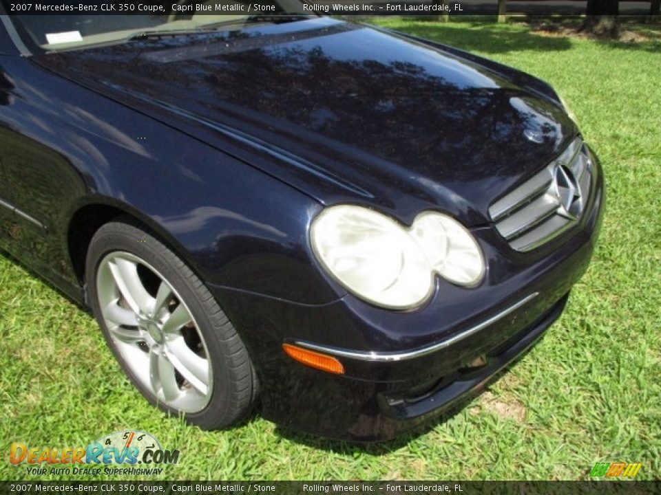 2007 Mercedes-Benz CLK 350 Coupe Capri Blue Metallic / Stone Photo #30