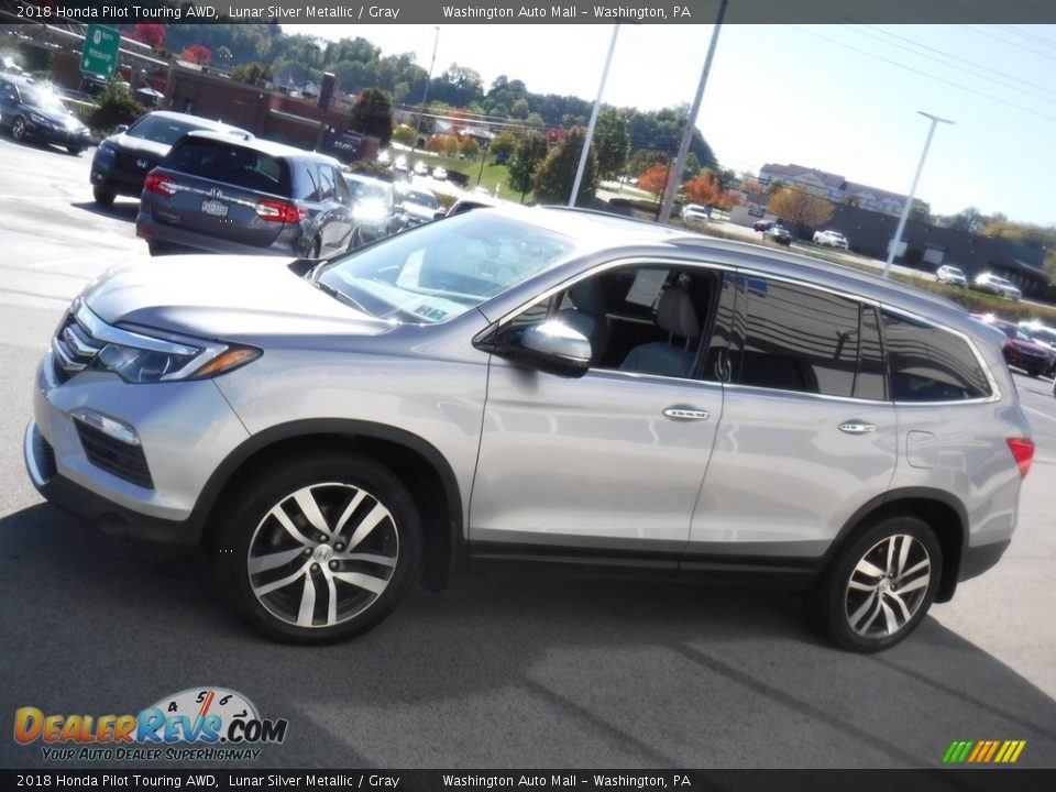 2018 Honda Pilot Touring AWD Lunar Silver Metallic / Gray Photo #7