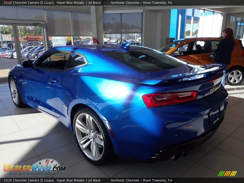 2016 Chevrolet Camaro SS Coupe Hyper Blue Metallic / Jet Black Photo #6