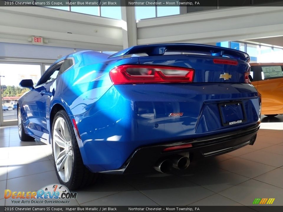 2016 Chevrolet Camaro SS Coupe Hyper Blue Metallic / Jet Black Photo #7