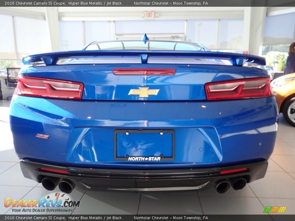 2016 Chevrolet Camaro SS Coupe Hyper Blue Metallic / Jet Black Photo #8