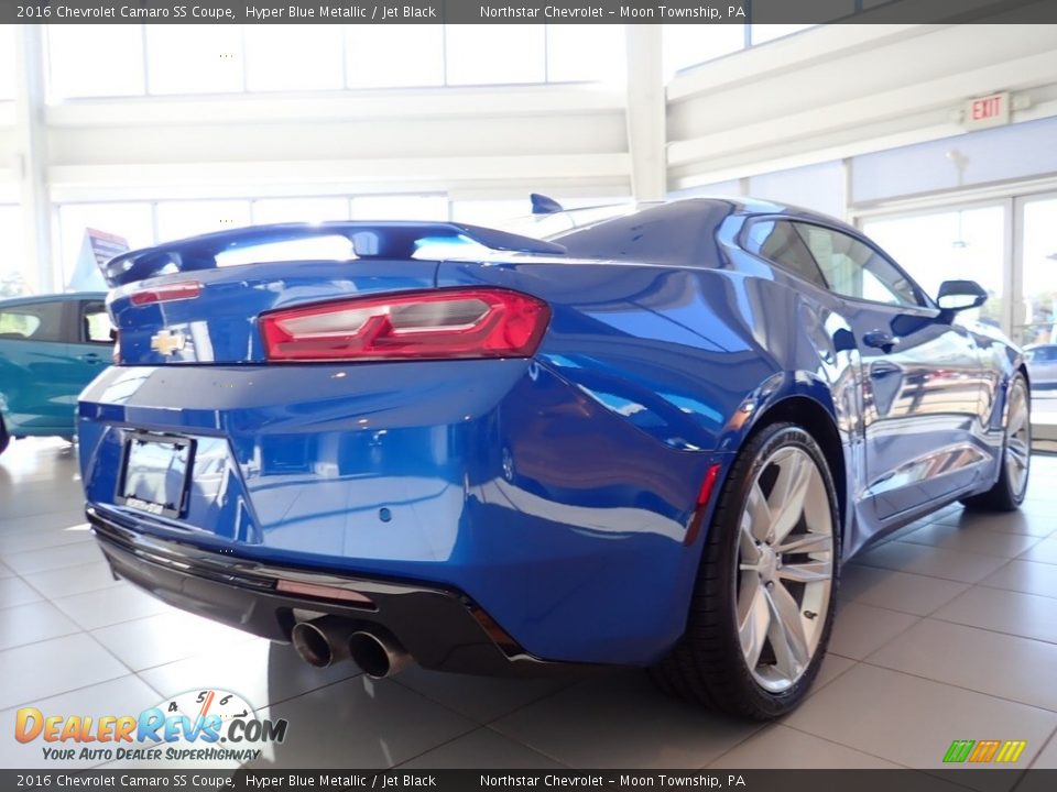 2016 Chevrolet Camaro SS Coupe Hyper Blue Metallic / Jet Black Photo #9