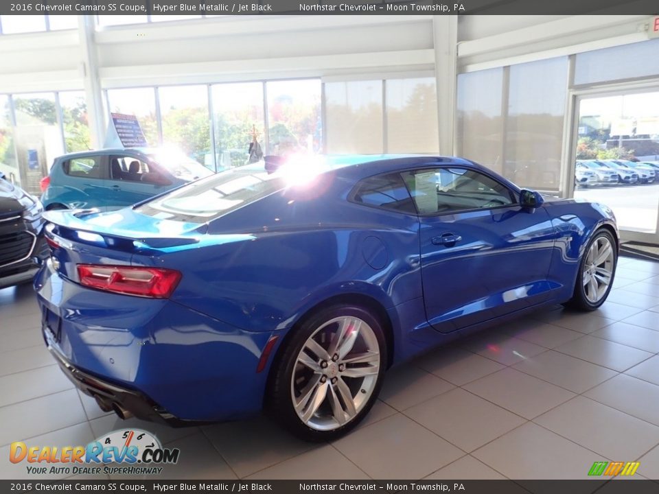 2016 Chevrolet Camaro SS Coupe Hyper Blue Metallic / Jet Black Photo #10