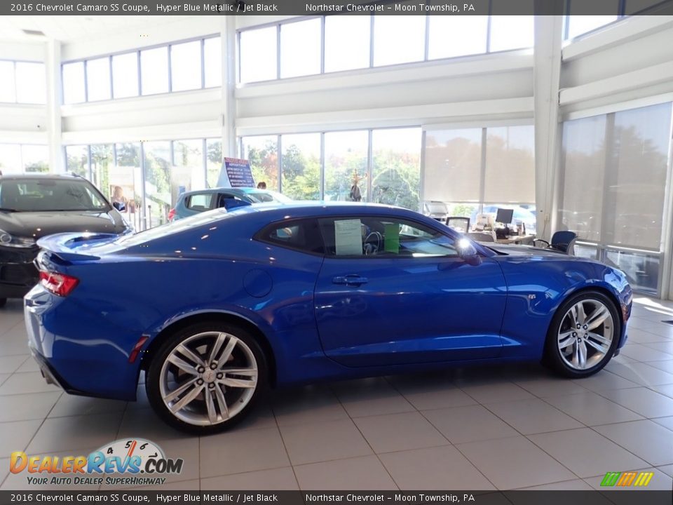 2016 Chevrolet Camaro SS Coupe Hyper Blue Metallic / Jet Black Photo #11