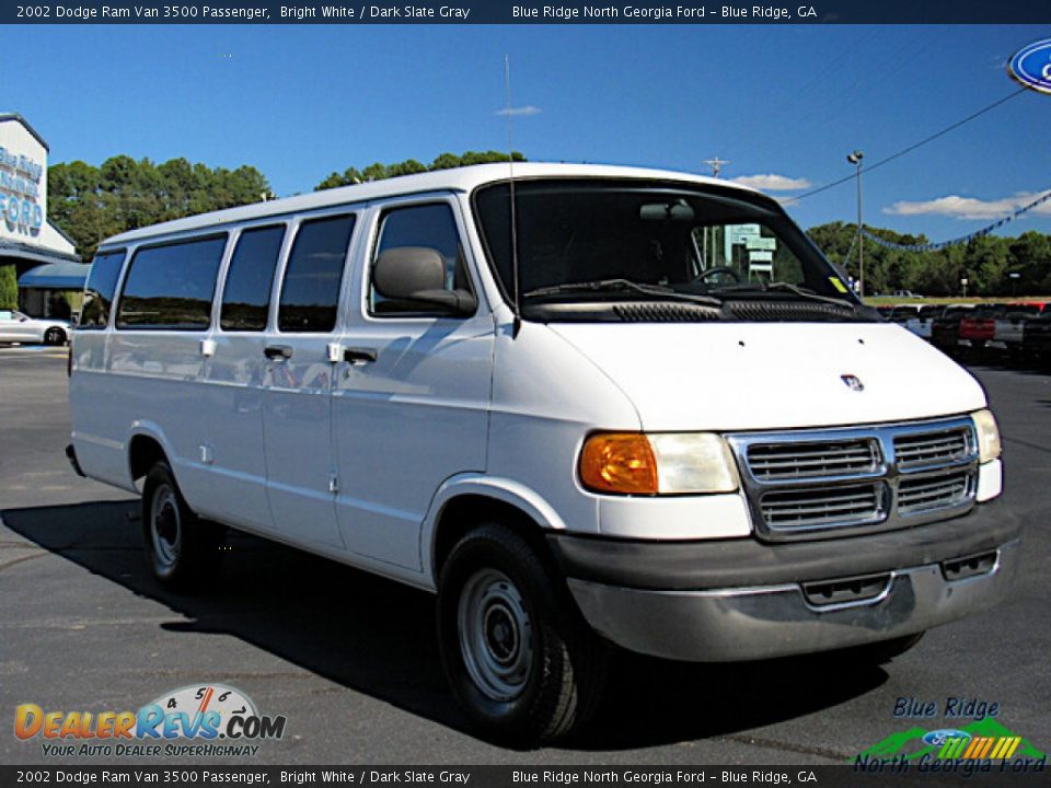 2002 Dodge Ram Van 3500 Passenger Bright White / Dark Slate Gray Photo #7