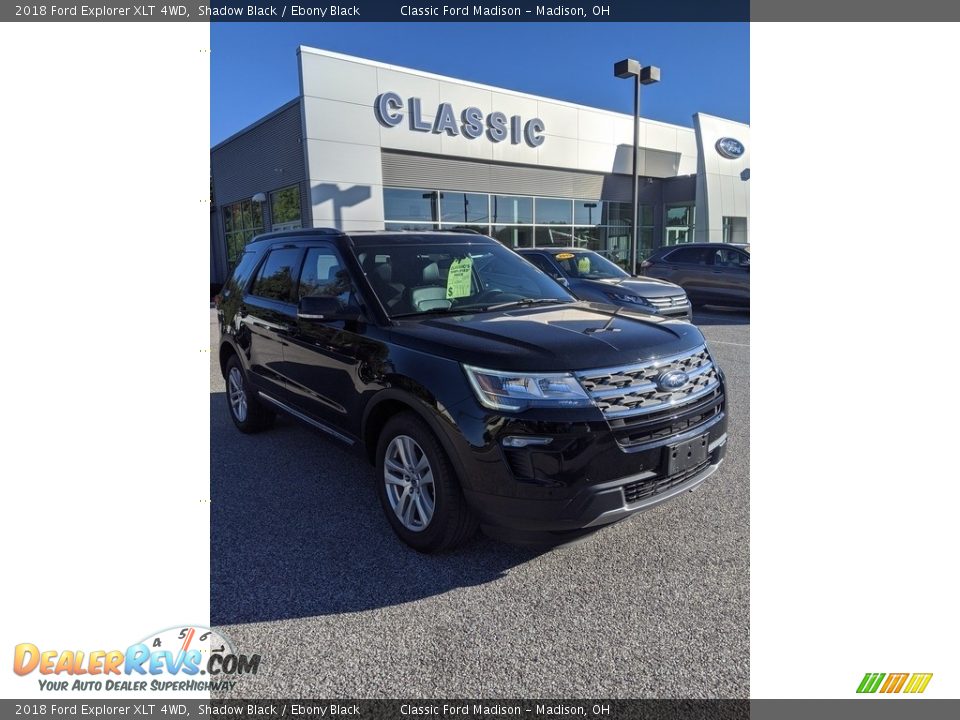 2018 Ford Explorer XLT 4WD Shadow Black / Ebony Black Photo #3