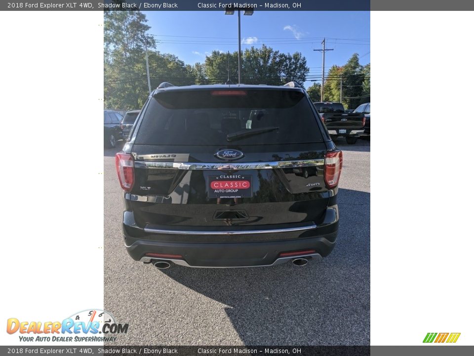 2018 Ford Explorer XLT 4WD Shadow Black / Ebony Black Photo #6