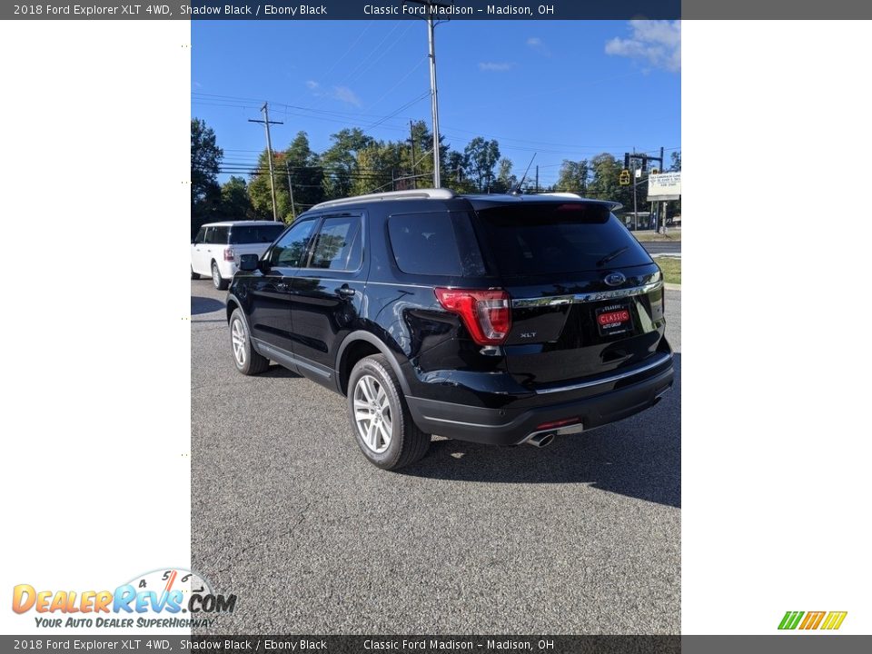 2018 Ford Explorer XLT 4WD Shadow Black / Ebony Black Photo #7