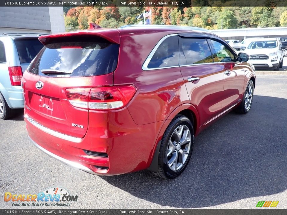 2016 Kia Sorento SX V6 AWD Remington Red / Satin Black Photo #2