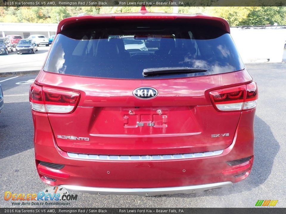 2016 Kia Sorento SX V6 AWD Remington Red / Satin Black Photo #7