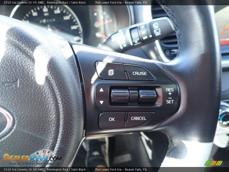 2016 Kia Sorento SX V6 AWD Steering Wheel Photo #19