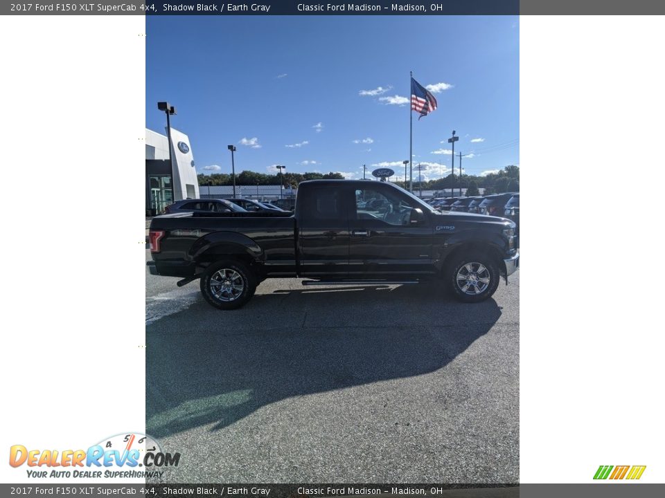 2017 Ford F150 XLT SuperCab 4x4 Shadow Black / Earth Gray Photo #4