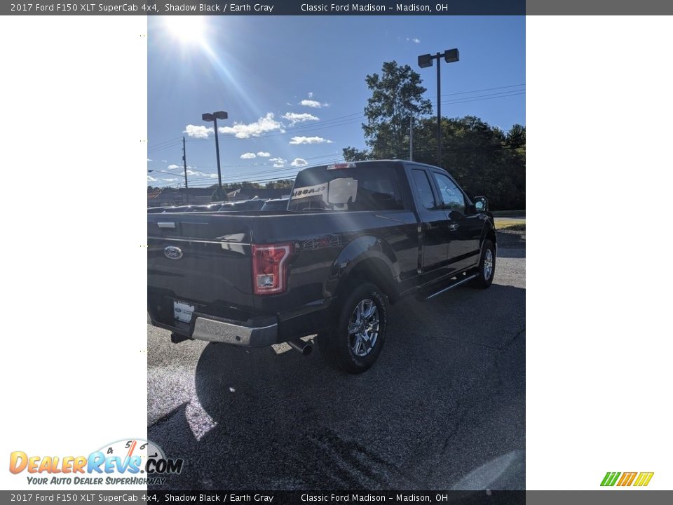 2017 Ford F150 XLT SuperCab 4x4 Shadow Black / Earth Gray Photo #5