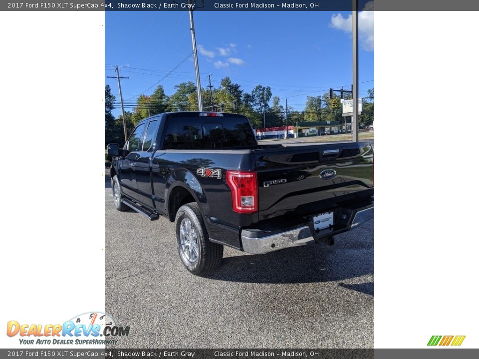 2017 Ford F150 XLT SuperCab 4x4 Shadow Black / Earth Gray Photo #7