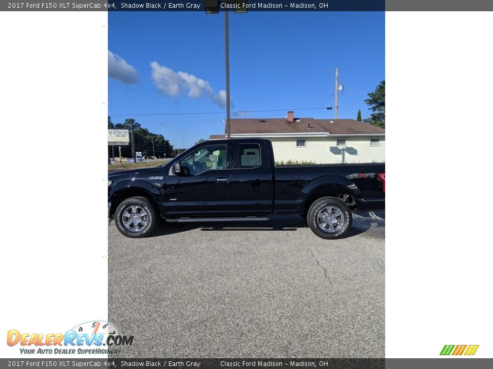 2017 Ford F150 XLT SuperCab 4x4 Shadow Black / Earth Gray Photo #8