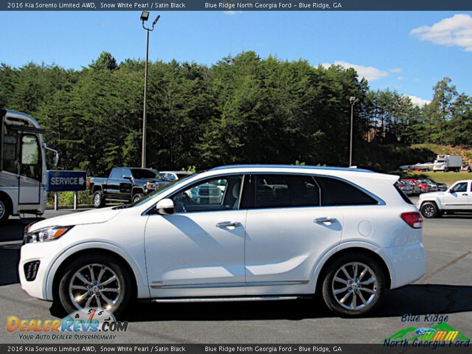 2016 Kia Sorento Limited AWD Snow White Pearl / Satin Black Photo #2