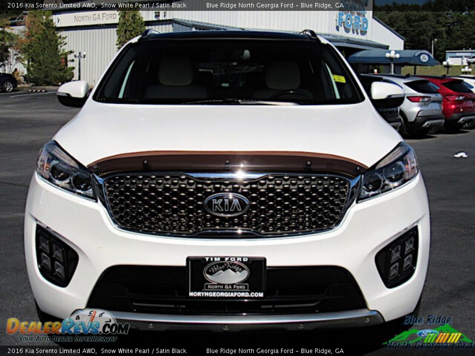 2016 Kia Sorento Limited AWD Snow White Pearl / Satin Black Photo #8