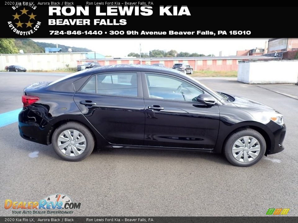 2020 Kia Rio LX Aurora Black / Black Photo #1