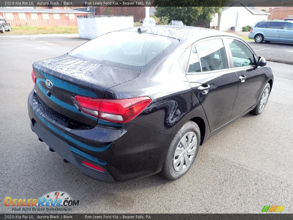 2020 Kia Rio LX Aurora Black / Black Photo #2