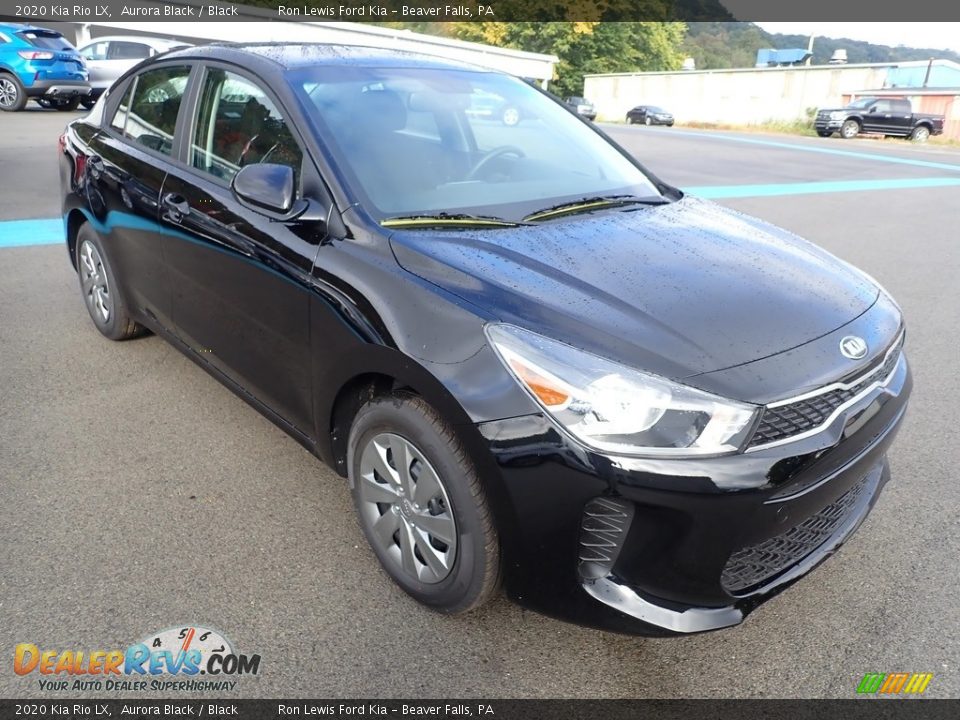 2020 Kia Rio LX Aurora Black / Black Photo #3