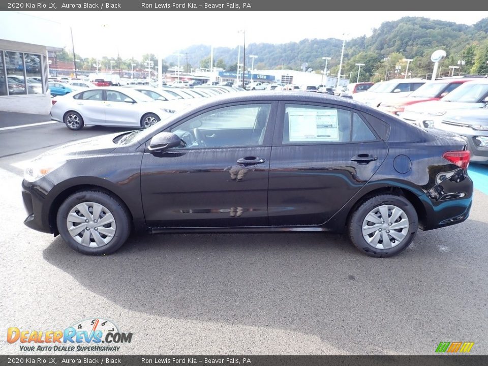 2020 Kia Rio LX Aurora Black / Black Photo #6