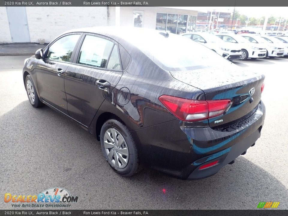 2020 Kia Rio LX Aurora Black / Black Photo #7