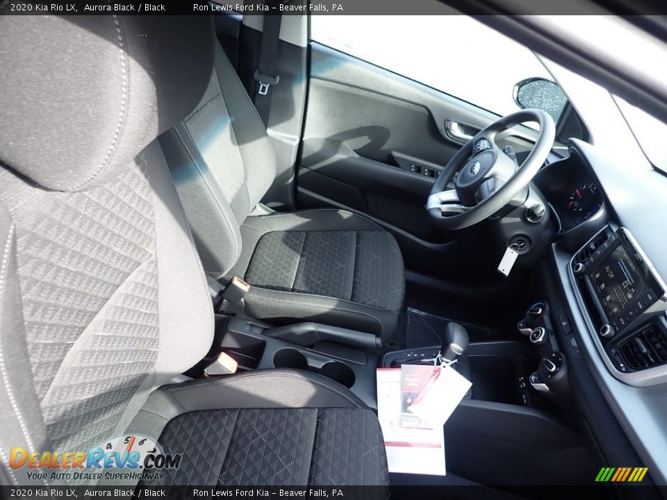 2020 Kia Rio LX Aurora Black / Black Photo #9
