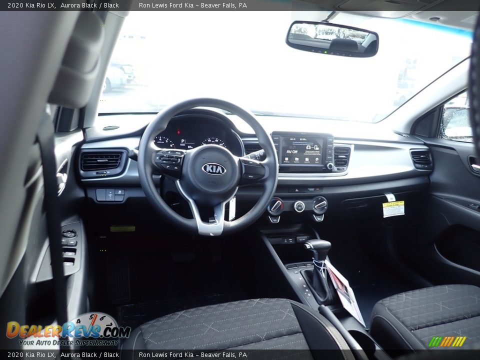 2020 Kia Rio LX Aurora Black / Black Photo #12