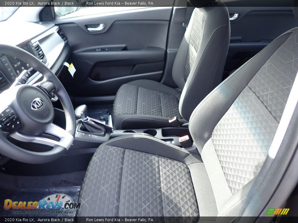 2020 Kia Rio LX Aurora Black / Black Photo #14