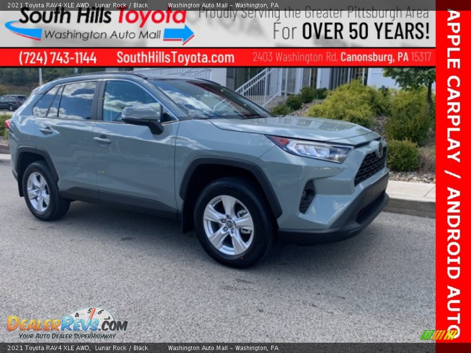 2021 Toyota RAV4 XLE AWD Lunar Rock / Black Photo #1