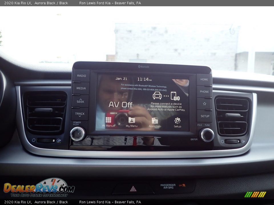 2020 Kia Rio LX Aurora Black / Black Photo #16
