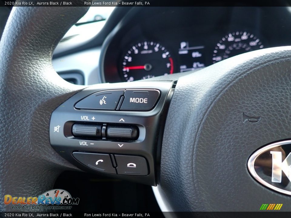 2020 Kia Rio LX Aurora Black / Black Photo #18