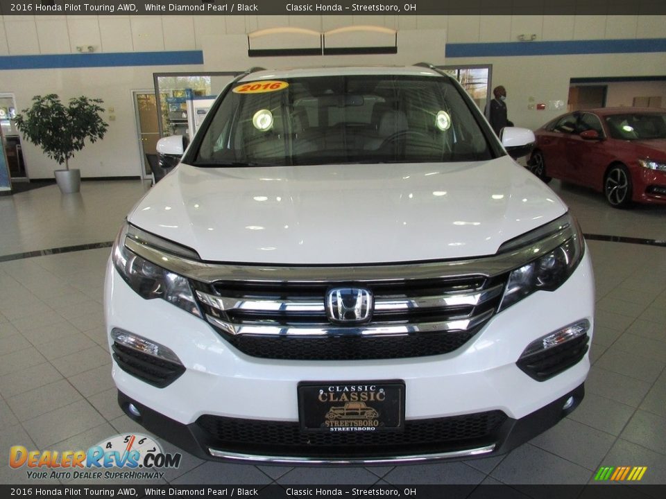 2016 Honda Pilot Touring AWD White Diamond Pearl / Black Photo #2