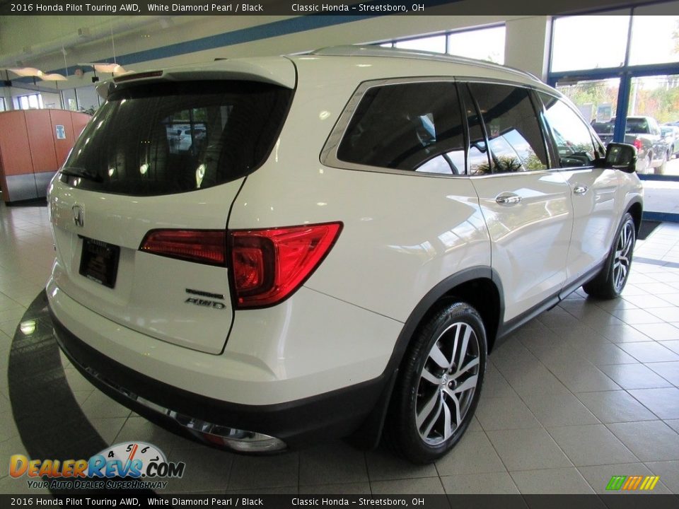 2016 Honda Pilot Touring AWD White Diamond Pearl / Black Photo #7